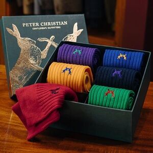 Men's Ribbed Dress Sock Set - Multi Color Pack